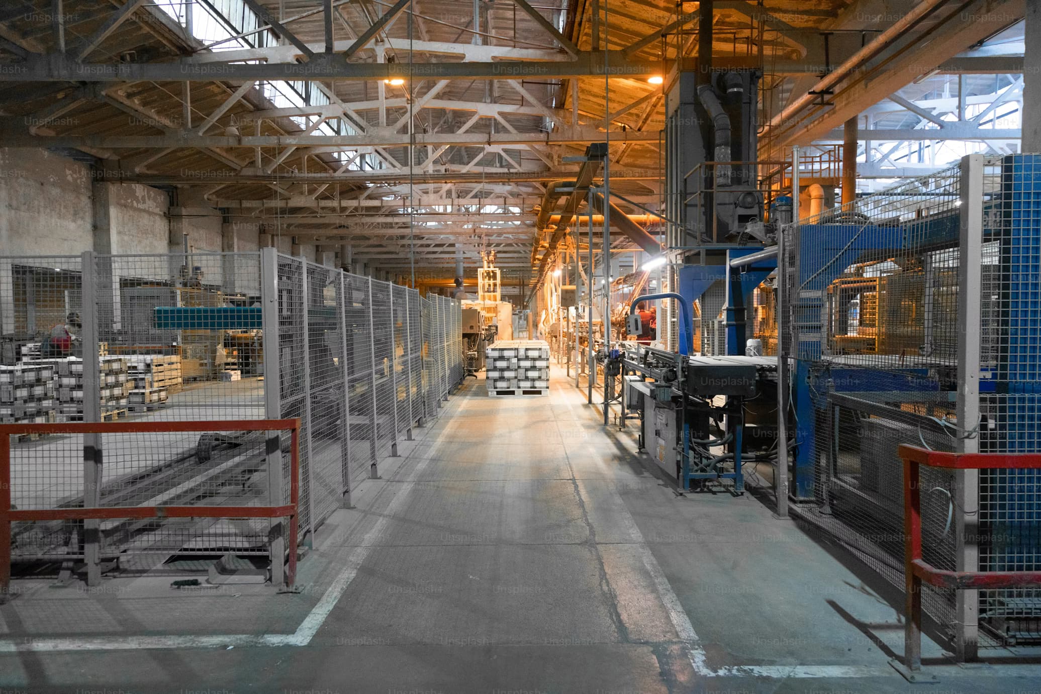 Industrial construction project progress